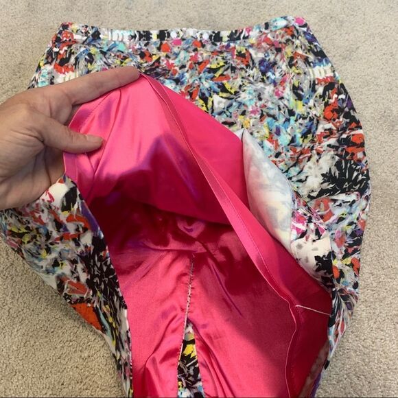 TAHARI Multicolor pencil skirt Sz 6 - Picture 6 of 11